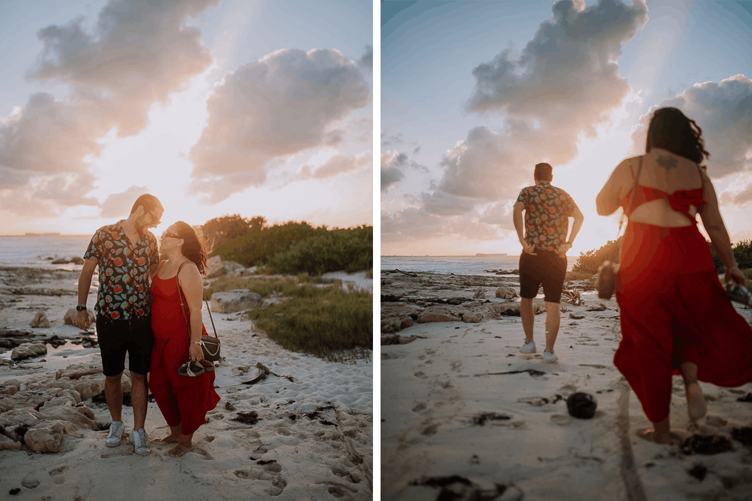 Fotografía de save the date en Cancun por Jesús Amaya fotógrafo de bodas destino en México